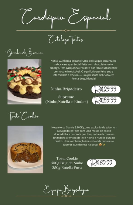 Catálogo especial de tortas